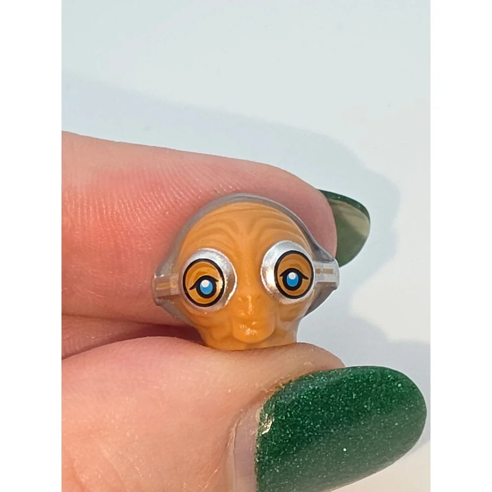LEGO Star Wars Maz Kanata Minifigure Head One Size Orange Excellent Condition